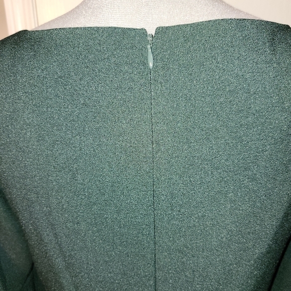 Eliza J scoop neck Flare  Sleeve Dress in emerald green, size 14 - Picture 12 of 13